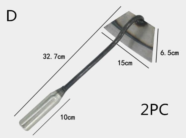 image-All-manganese Steel Gardening Hand-held Hoe All-steel Hardened Hollow Hoe