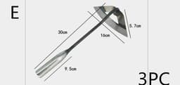 image-All-manganese Steel Gardening Hand-held Hoe All-steel Hardened Hollow Hoe