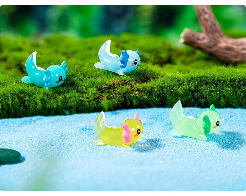 image-Cartoon Cute Hexagonal Dragon Fish Tank Moss Succulent Landscaping Gardening Decorations