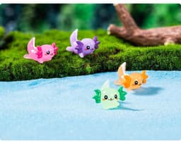 image-Cartoon Cute Hexagonal Dragon Fish Tank Moss Succulent Landscaping Gardening Decorations
