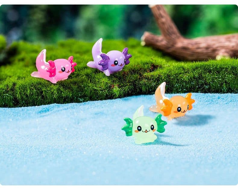 image-Cartoon Cute Hexagonal Dragon Fish Tank Moss Succulent Landscaping Gardening Decorations