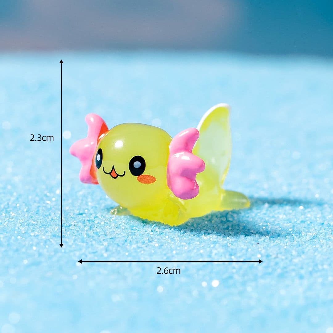 image-Cartoon Cute Hexagonal Dragon Fish Tank Moss Succulent Landscaping Gardening Decorations