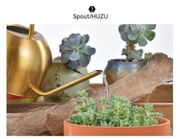 image-15L Stainless Steel Semicircle Watering Can Gardening Metal Watering Can