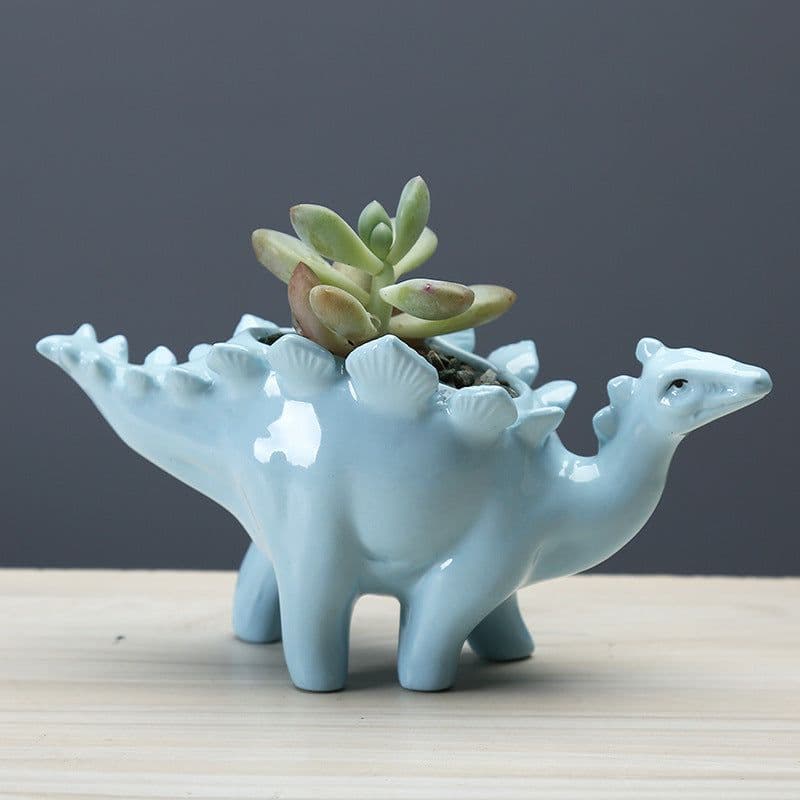 image-Dinosaur Succulent Flower Pot Home Gardening Indoor Ceramic Flower Pot