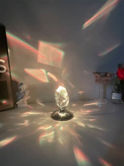 image-Led Crystal Night Light With Remote Control Bedroom Decor Mood Light Novelty Gift Usb Bedside Romantic Projector Rgb Night Lamp