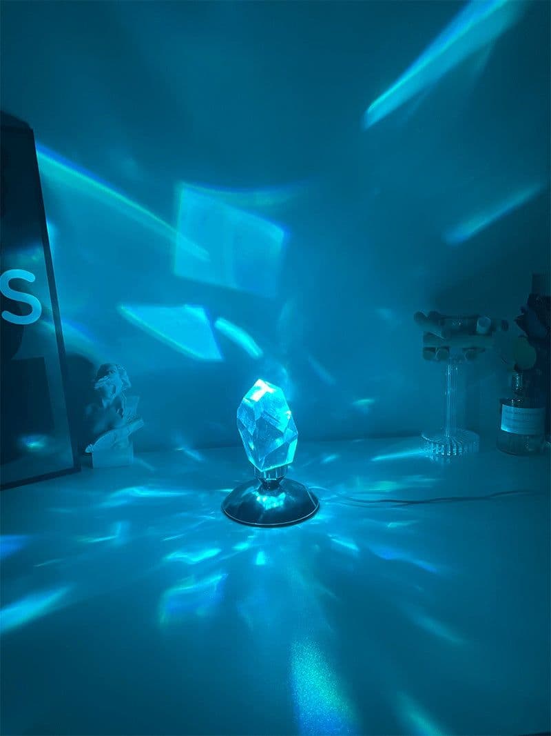 image-Led Crystal Night Light With Remote Control Bedroom Decor Mood Light Novelty Gift Usb Bedside Romantic Projector Rgb Night Lamp