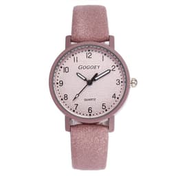 image-Gogoey Literary Belt Watch - 30mm Quartz, Leather, Forest Style