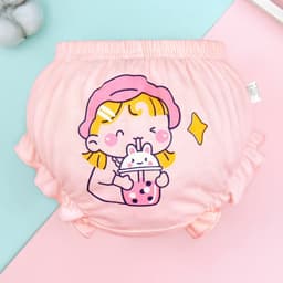 image-Korean Style Shorts Children's Briefs Girls' Underwear Without Pp
