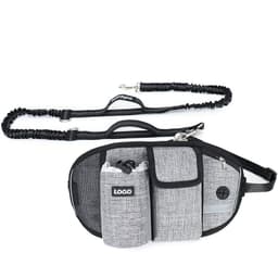 image-Dog Training Leash Waist Bag Hands-Free Outdoor Pet Running Walking Leash Portable Dog Food Water Cup Storage Bags