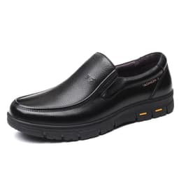 image-Warm Middle-aged And Elderly 40-60 Years Old Round Toe Slip On Daddy Shoes