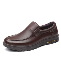 image-Warm Middle-aged And Elderly 40-60 Years Old Round Toe Slip On Daddy Shoes