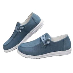 image-Front Lace Up Sports Home Canvas Shoes