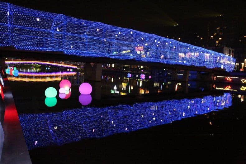image-Christmas led lights string lights outdoor waterproof fishnet lights full of stars paved holiday lights wedding ins decorative lights