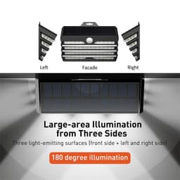 image-LED Solar Light Outdoor Solar Garden Lights Motion Sensor Wall Lamp Waterproof Solar Powered Garden Landscape Lawn Lamp
