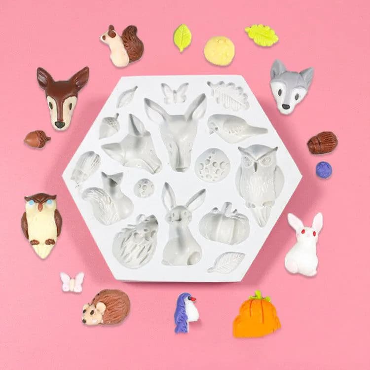 image-Silicone Mold Fondant Chocolate Candy Soap Easter Christmas Mould Oven Steam Useful Cake Decorating Tools Resin