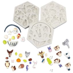 image-Silicone Mold Fondant Chocolate Candy Soap Easter Christmas Mould Oven Steam Useful Cake Decorating Tools Resin