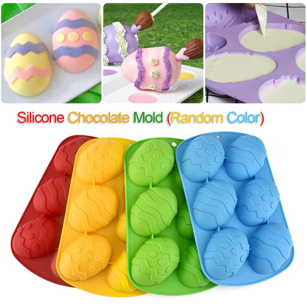 image-Easter Day Egg Shape Silicone Mold Gummy Animal Fondant Chocolate Candy Mould Cake Baking Decorating Tools Kitchen Bake Tool