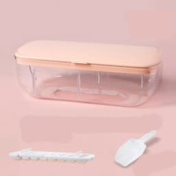 image-Ice Cube Tray With Storage Box Quick Demould Ice Cube Moulds Lazy Ice Maker For Cocktail Whiskey Bar Kithcen Tools Accessories