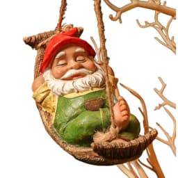 image-Cross-border Resin Pendants White Beard Old Farmer Leg Dwarf Gardening In Stock And Ready To Ship