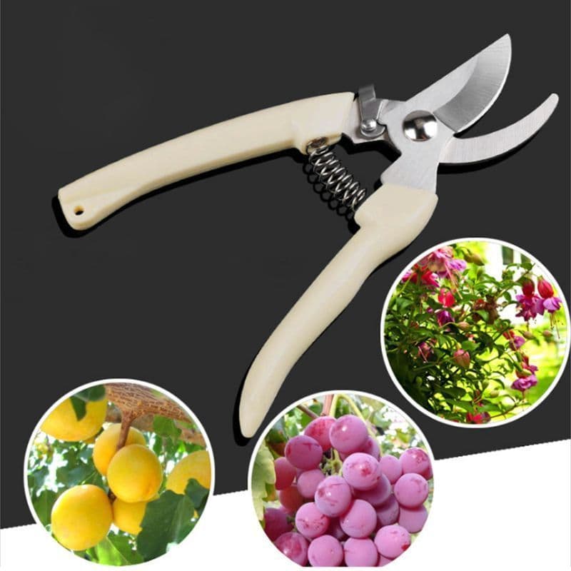 image-Stainless Steel Fruit Tree Gardening Pruning Branches Garden Labor-saving Flower Pruning Shears Household Strong Shears