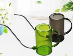 image-Stainless Steel Long Mouth Plastic Watering Pot Meat Sprinkling Pot Green Plant Pot Sprinkling Pot Large Gardening Tool