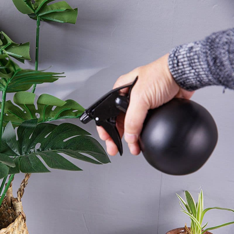 image-Stainless Steel Watering Watering Pot Black Gold Gardening Mini Household Sprinkler