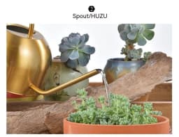 image-15L Stainless Steel Semicircle Watering Can Gardening Metal Watering Can