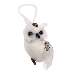 image-Simulation Feather Owl Art Outdoor Garden Gardening Decoration Bionic Pendant