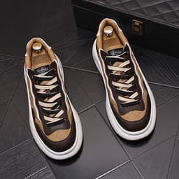 image-Sports Casual Color Blocking Printing Thick Soled Shoes