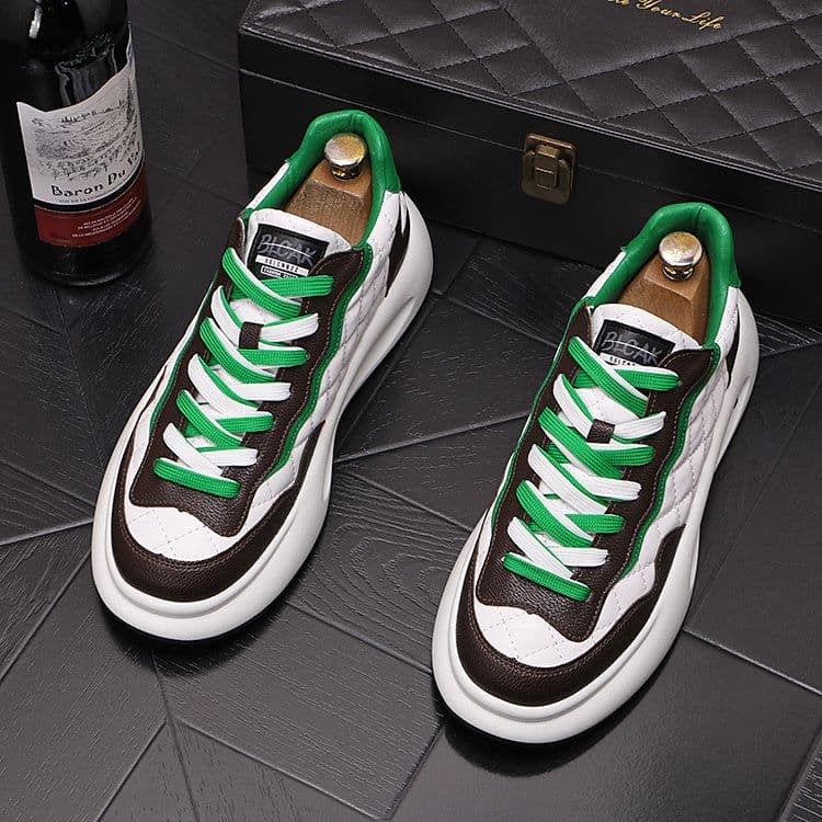 image-Sports Casual Color Blocking Printing Thick Soled Shoes