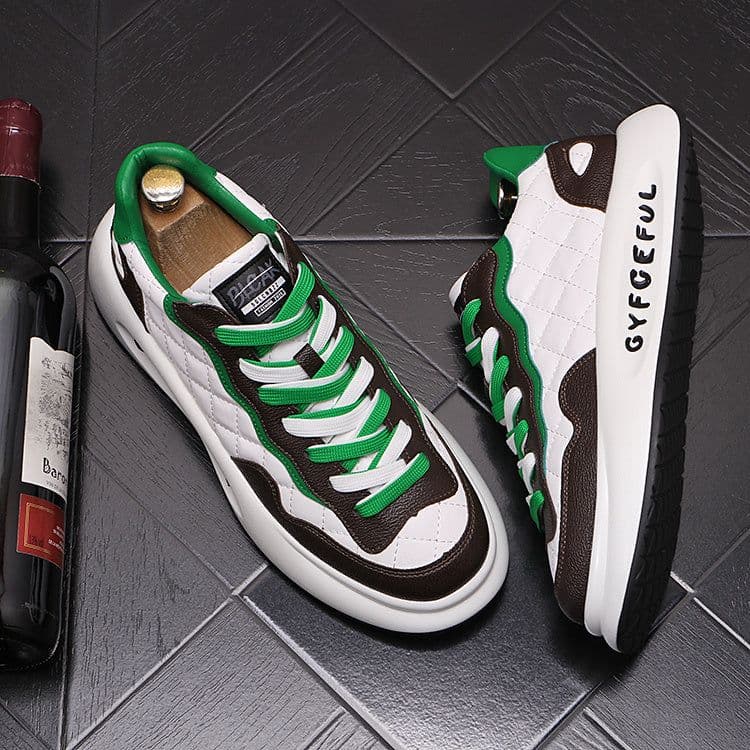 image-Sports Casual Color Blocking Printing Thick Soled Shoes
