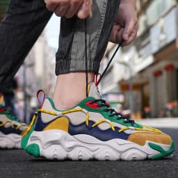image-Fashion Trend Of Men's Color Blocking Sneakers