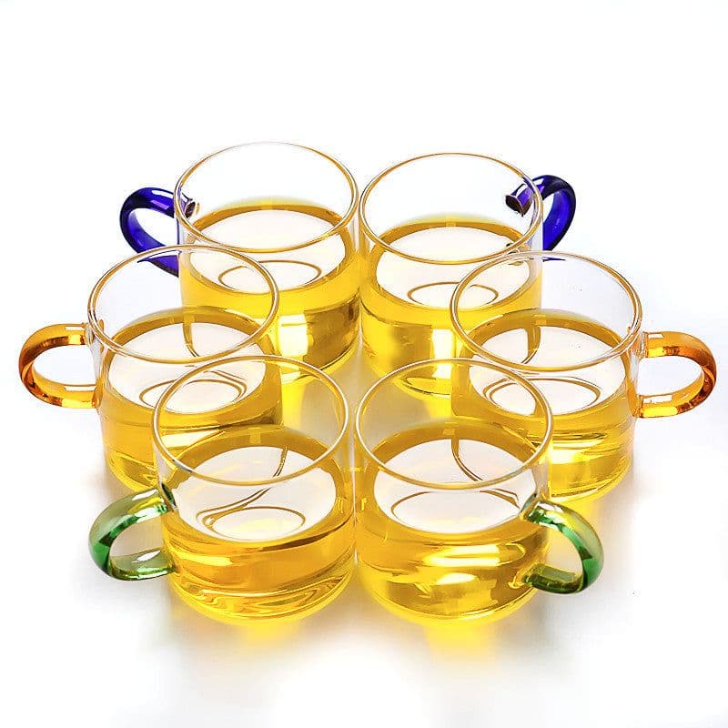 image-Jello Borosilicate Glass Teacup with Handle