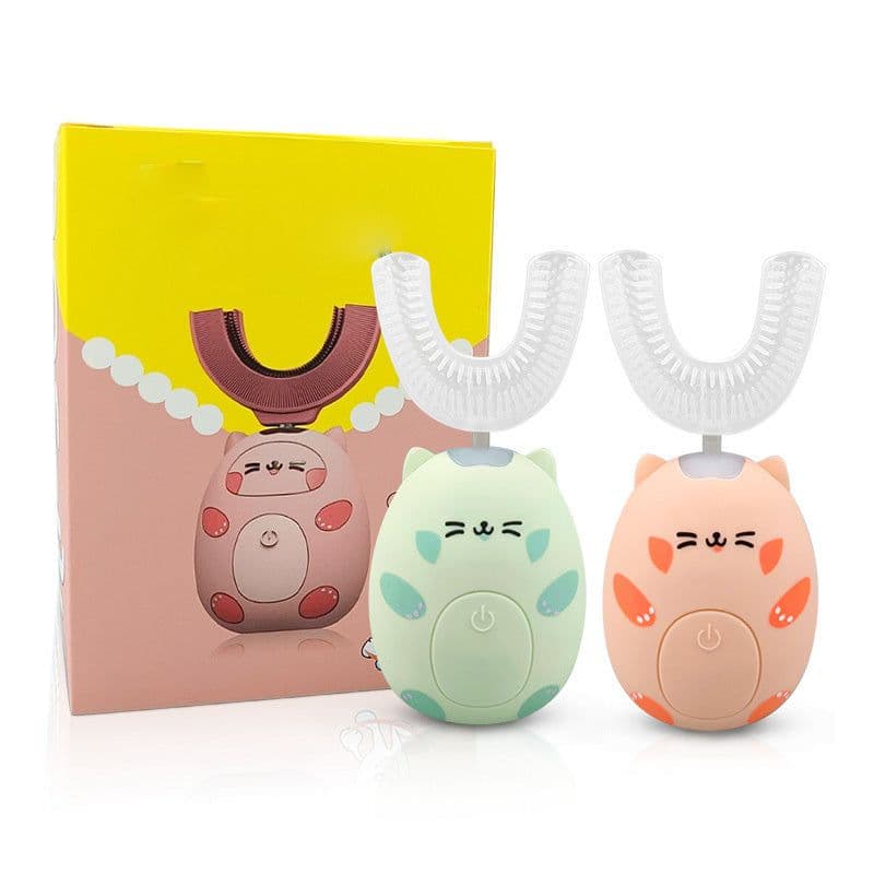 image-Kid Sonic Rechargeable Electric Toothbrush Automatic 360 Degrees Toothbrush Ultrasonic Soft Silicone Electric Children Toothbrush
