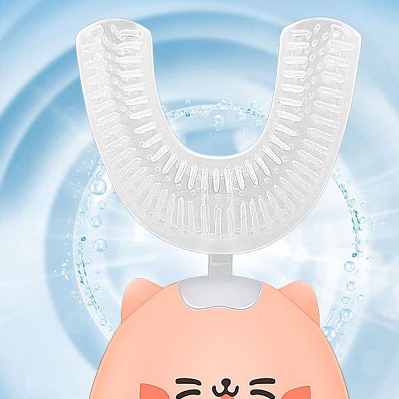 image-Kid Sonic Rechargeable Electric Toothbrush Automatic 360 Degrees Toothbrush Ultrasonic Soft Silicone Electric Children Toothbrush
