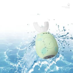 image-Kid Sonic Rechargeable Electric Toothbrush Automatic 360 Degrees Toothbrush Ultrasonic Soft Silicone Electric Children Toothbrush