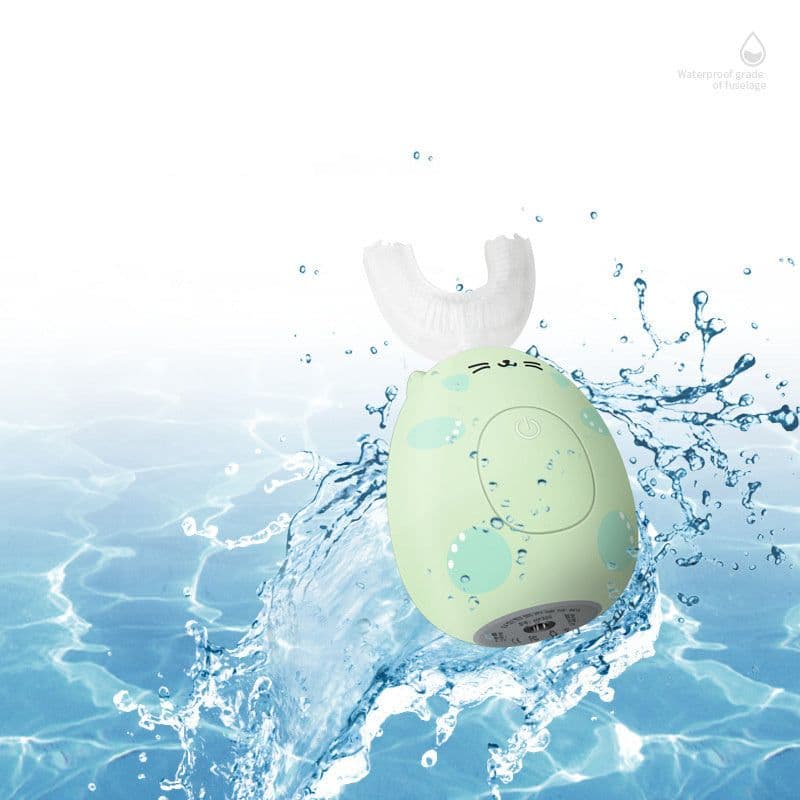 image-Kid Sonic Rechargeable Electric Toothbrush Automatic 360 Degrees Toothbrush Ultrasonic Soft Silicone Electric Children Toothbrush
