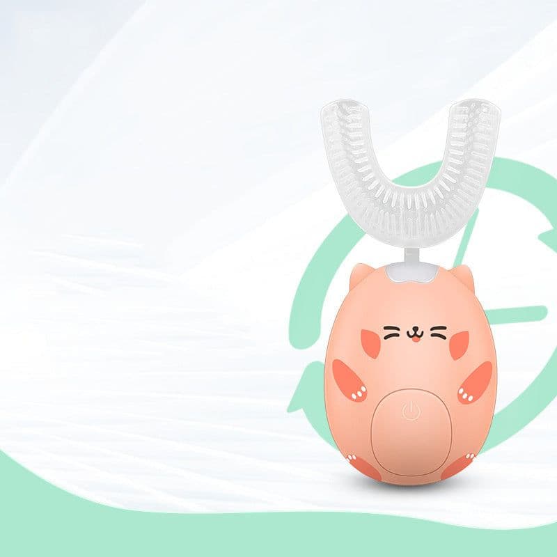 image-Kid Sonic Rechargeable Electric Toothbrush Automatic 360 Degrees Toothbrush Ultrasonic Soft Silicone Electric Children Toothbrush