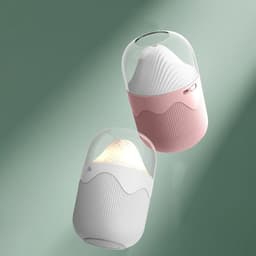 image-New Volcano Humidifier Intelligent Voice Water Make Up Air Humidifier Colorful Diffuser