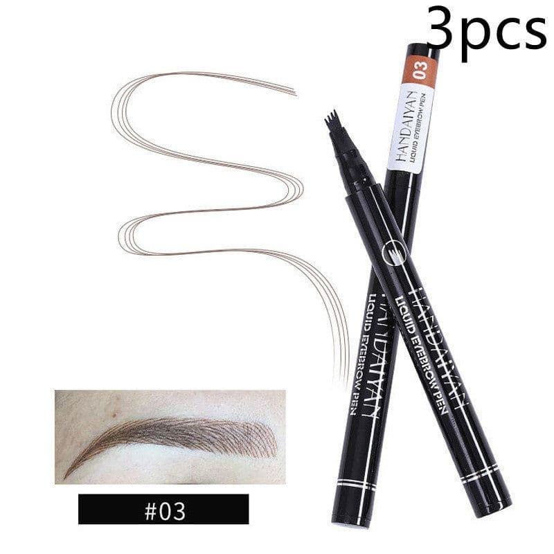 image-Four-head Eyebrow Pencil Liquid Eyebrow Pencil Tattoo Eyebrow Pencil Eyebrow Pencil 4-head Eyebrow Pencil Four-jaw Eyebrow Pencil