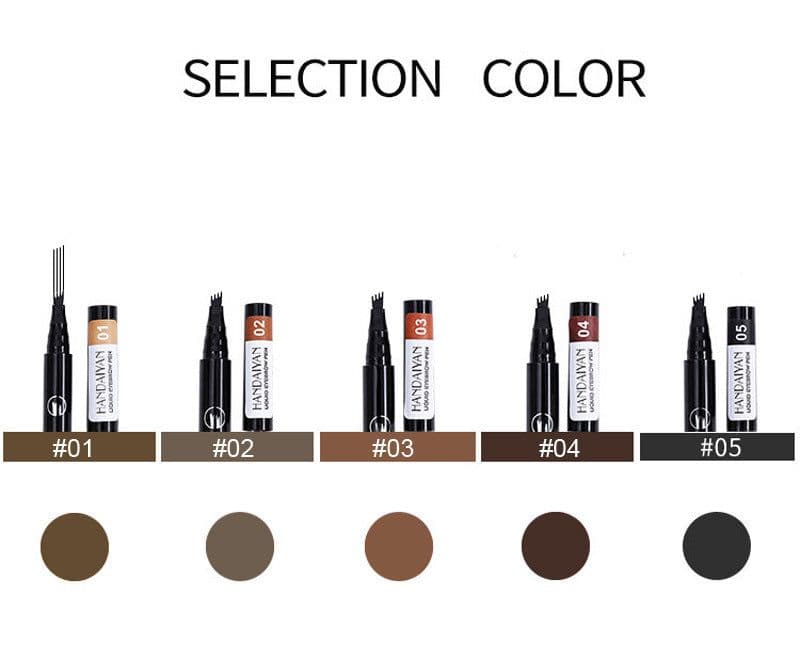 image-Four-head Eyebrow Pencil Liquid Eyebrow Pencil Tattoo Eyebrow Pencil Eyebrow Pencil 4-head Eyebrow Pencil Four-jaw Eyebrow Pencil