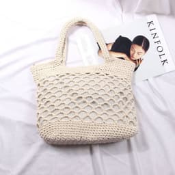 image-Women's Fashion Casual Weaving Hollow Shoulder Bag