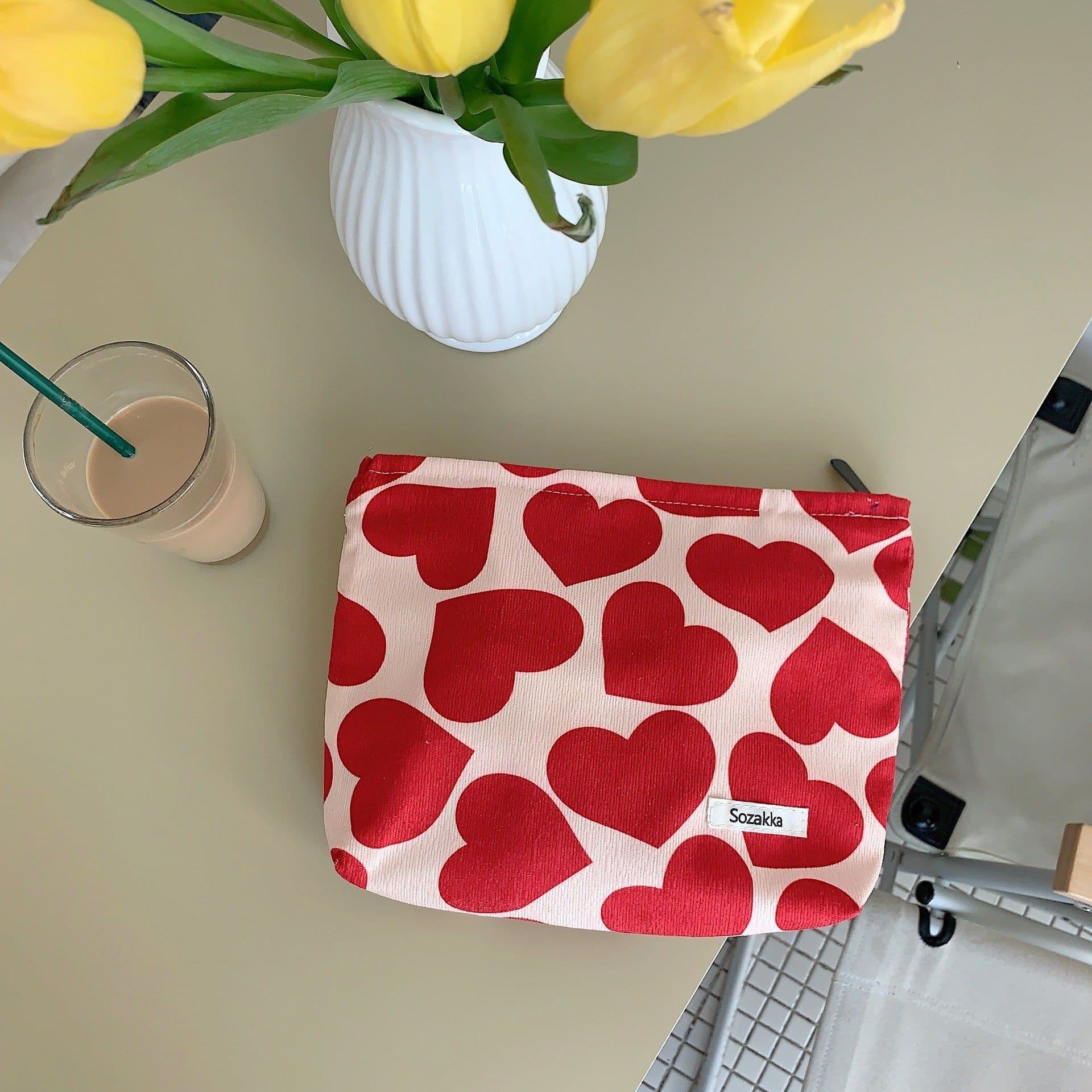 image-Portable Corduroy Chessboard Clutch Buggy Bag