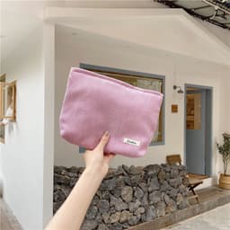 image-Fashion Corduroy Cosmetic Bag Women