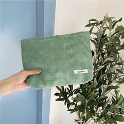 image-Fashion Corduroy Cosmetic Bag Women