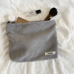 image-Fashion Corduroy Cosmetic Bag Women