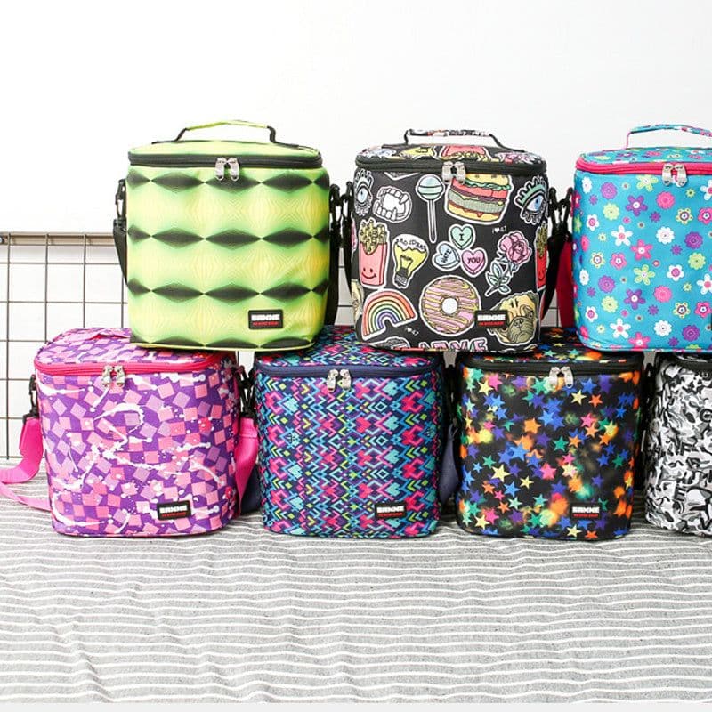 image-Outdoor Large Capacity Picnic Ice Pack Oxford Cloth Lunch Box PVC Insulated Bag