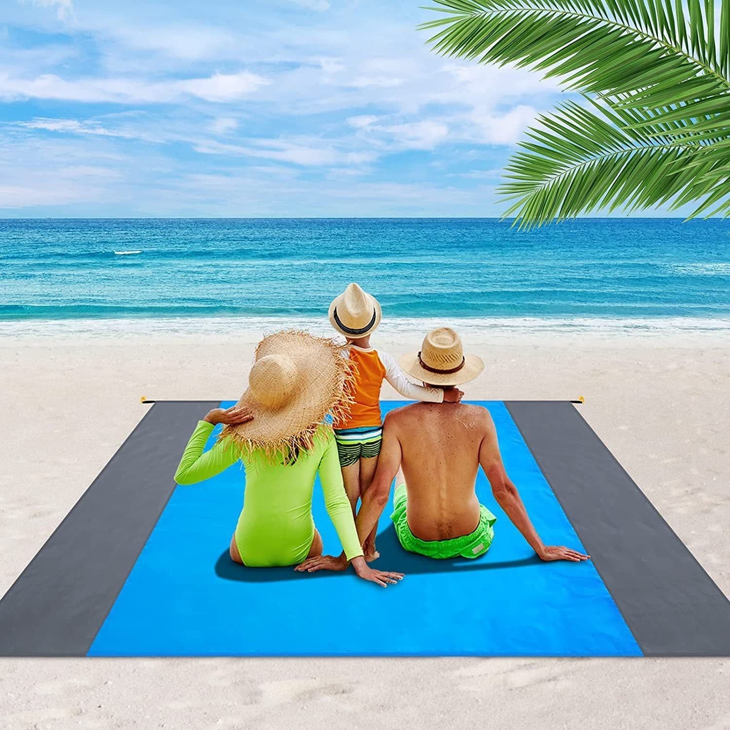 image-Outdoor Camping Waterproof And Moisture-proof Liner Pocket Folding Lawn Beach Mat
