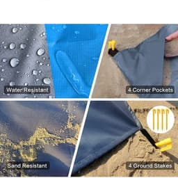 image-Outdoor Camping Waterproof And Moisture-proof Liner Pocket Folding Lawn Beach Mat