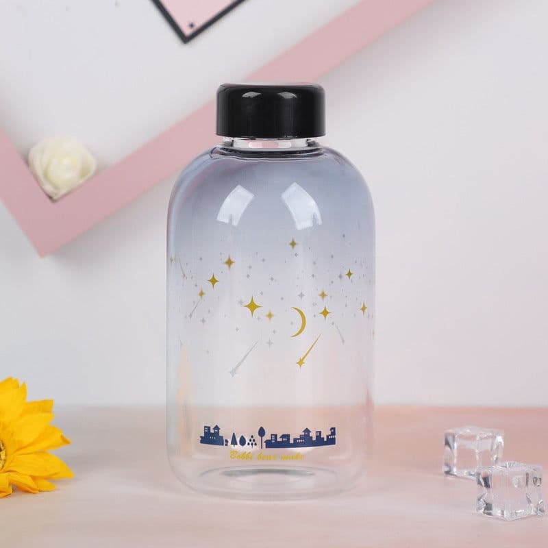 image-Starry sky water cup gradient color cup girl student mouth cup